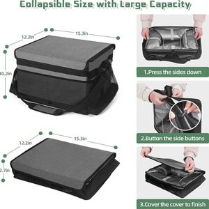 BSCI personalizado grande al aire libre Picnic Camping organizador parrilla barbacoa <span class=keywords><strong>Caddy</strong></span> aislamiento bolsas enfriadoras con toallero de papel Picnic Cad - Product Image 4