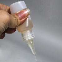 Bouteilles en plastique PE translucides en forme de cylindre, rechargeables, 10 ml/20 ml/30 ml, avec bouchon à vis, vides, pour cosmétiques, pigments pour animaux de compagnie