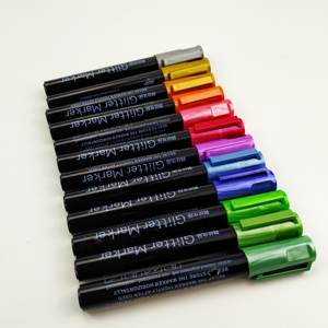 Marqueur de peinture acrylique, 20 stylos de couleur métallique, à base d'eau, pour roches, toile, verre, poterie et plastique - Product Image 2