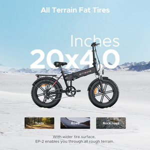Bicicleta Eléctrica EP-2 Pro de 250W y 20 Pulgadas, Versión EU, 48V13A, 25km/h, Neumáticos Anchos para Montaña, Personalizable con Logotipo, Lista para Enviar - Product Image 3