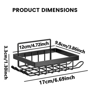 Porte-savon de salle de bain sans perçage en acier inoxydable, étanche, design moderne à ventouse, supports de rangement muraux - Product Image 4