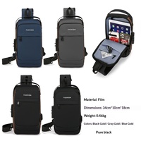 Sac bandoulière moto de marque tendance avec serrure à code antivol pour homme, grande capacité, décontracté, imperméable et léger