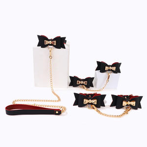 SM Props Vlinderdas Trainingsset Bindmiddel voor Ledematen Vrouwelijke Slaaf Bevestigingshalsband Tortuurinstrument - Product Image 5