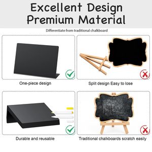 Mini <span class=keywords><strong>Pizarra</strong></span> Negra <span class=keywords><strong>de</strong></span> Mesa, Lavable, Pequeña <span class=keywords><strong>Pizarra</strong></span> para Carpas, Ideal para Bodas y Fiestas <span class=keywords><strong>de</strong></span> Cumpleaños - Product Image 2
