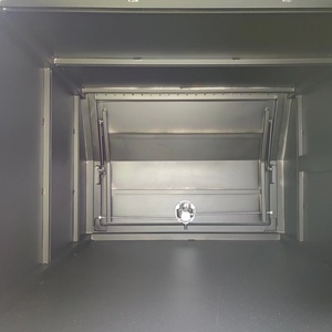 Auvent de camionnette portable en aluminium noir de 800 mm, type aile de mouette, étanche, verrouillable, léger, anti-poussière, capacité jusqu'à 1000 L, pour usage extérieur - Product Image 6