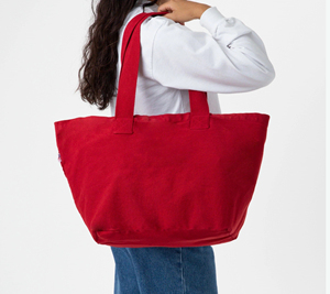 Sac fourre-tout <span class=keywords><strong>en</strong></span> toile de coton trapézoïdale recyclable <span class=keywords><strong>en</strong></span> gros pour femmes, sac de shopping uni vierge avec logo personnalisable - Product Image 5