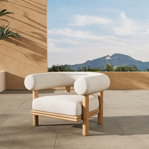 Juego de Sofás para Exteriores FERLY de Nuevo Diseño, con Respaldo Curvo y Otomana, para Hogar y Jardín - Product Image 3