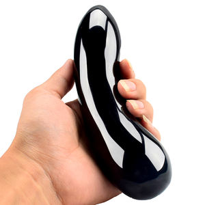 <span class=keywords><strong>Hand</strong></span> Gesneden Groot Gebogen Groothandel Massage Vrouwen Genezing Obsidiaan Crystal <span class=keywords><strong>Dildo</strong></span> - Product Image 3