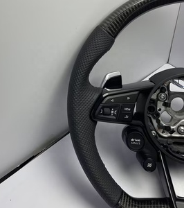 Volante Deportivo de Alta Calidad para <span class=keywords><strong>Audi</strong></span> A3-A8 B7-S7 Q5-Q7 R8 <span class=keywords><strong>A6</strong></span>, 3 Radios, Cuero, Fibra de Carbono, Color Personalizado - Product Image 3