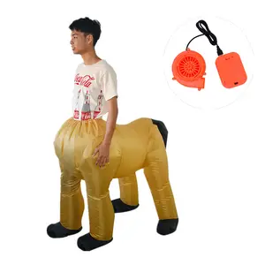 Новое поступление, надувной ковбойский костюм HUAYU для езды на лошади, роскошный костюм на Хэллоуин для взрослых