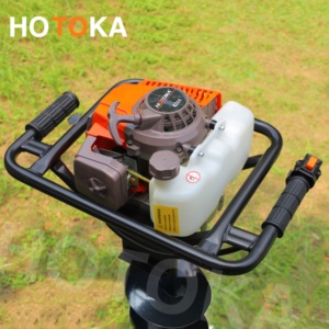 HOTOKA Tarière thermique 62 cm³ <span class=keywords><strong>à</strong></span> essence, moteur 2 temps, pour creuser <span class=keywords><strong>des</strong></span> <span class=keywords><strong>trous</strong></span> de poteaux/clôtures et planter <span class=keywords><strong>des</strong></span> arbres - Product Image 5