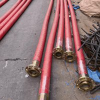 Ensemble de tuyaux SBR haute pression avec renfort en fil d'acier et raccordement à bride pour le transfert de fluides industriels