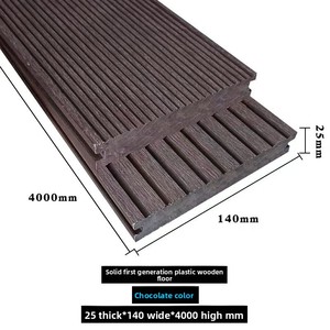 Revêtement de sol en plastique, bois massif, <span class=keywords><strong>terrasse</strong></span>, cour <span class=keywords><strong>extérieure</strong></span> écologique Design moderne Imperméable Anti-Corrosion Antidérapant pour jardins - Product Image 3