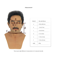 Masque de tête masculin en Silicone réaliste masque de visage en Silicone pour Crossdresser Cosplay Costume de fête couvre-chef homme d'âge moyen