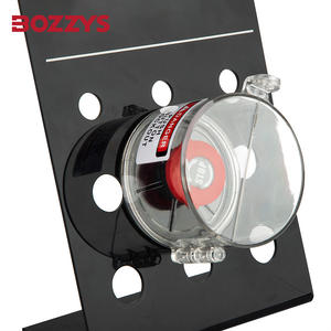 緊急停止プッシュボタンに適した取り付けベース付きの取り外し可能な透明ガラス樹脂PCプッシュボタンロックアウトカバー - Product Image 3