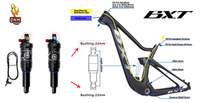 DNM AO38RC 165/190/200mm <span class=keywords><strong>amortisseur</strong></span> à air arrière de <span class=keywords><strong>vtt</strong></span> à queue souple, contrôleur de fil, rebond verrouillable, <span class=keywords><strong>amortisseur</strong></span> arrière de vélo - Product Image 4