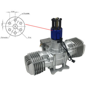 Original DLE <b>Gasoline</b> Engine DLE130 Rear Exhaust 130CC Engine for RC Airplane - Product Image 3