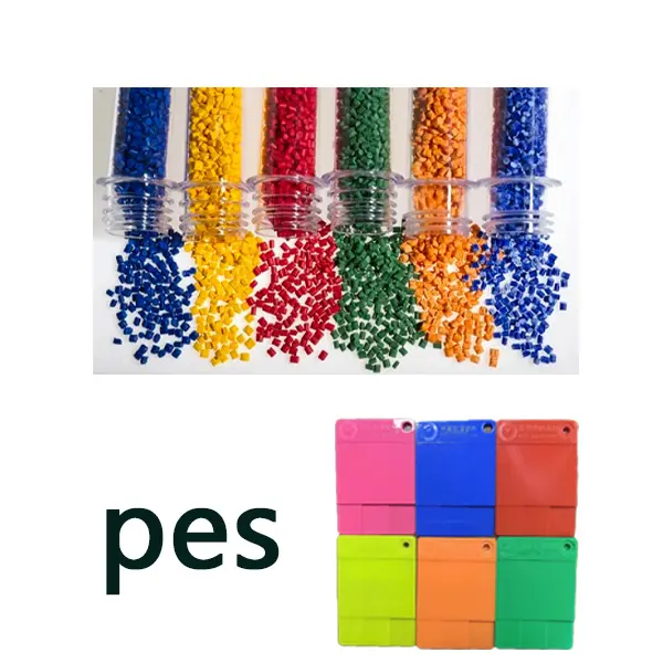 PES colore Masterbatch in colori assortiti rosso giallo arancio verde blu viola bianco con il nero