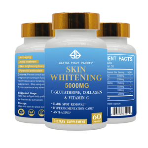 Complément Alimentaire OEM Éclaircissant pour la Peau 5000mg L-Glutathion Collagène Vitamine C en Capsules (60 unités) Anti-Âge Élimination des Taches Brunes - Product Image 2