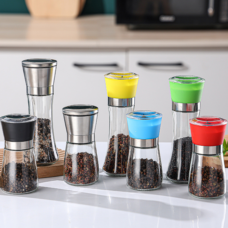 KITCHEN Pepper Mills Kitchen Appliance 180 ml Salt Grinder Salt and Pepper Shaker Manual Salt and Pepper Grinder