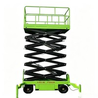 Plateforme de travail élévatrice portable à ciseaux, électrique hydraulique, pour charges lourdes, montée sur remorque, avec stabilisateurs en acier