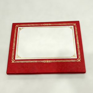 Custom Pu Leather <b>LED</b> <b>Light</b> Certificate Folder Holder Diploma <b>Cover</b> A4 Rechargeable Diploma Holder - Product Image 1