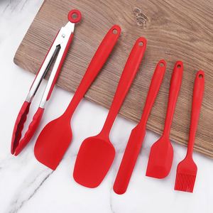 Promotional 6-Piece Cake Spatula Oil Brush Food Clip <b>Silicone</b> Kitchenware Set - Product Image 2