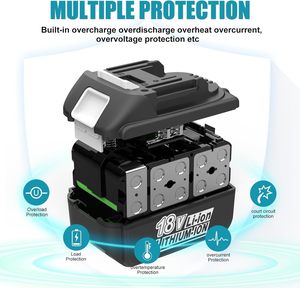 Xnjtg thay thế cho bl1860b 18V Pin 6.0ah <span class=keywords><strong>Lithium</strong></span> <span class=keywords><strong>Ion</strong></span> bl1820b 1830b cho MAK 18V Pin - Product Image 2