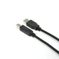 Kabel Printer USB 2.0 hitam, kecepatan tinggi 2.0 A ke B Male ke Male 1.5m 3m 5m untuk pemindai kabel Printer mesin faks 3m