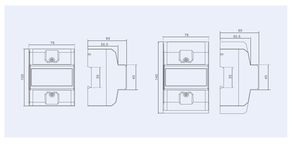 Multifunción <span class=keywords><strong>Din</strong></span> Rail LCD Retroiluminación kWh 6-80A 3 Fase 4 Cable Tipo de riel electrónico Medidor eléctrico - Product Image 6
