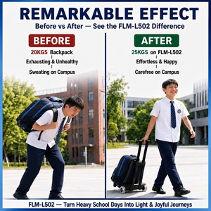 <span class=keywords><strong>Carrito</strong></span> de <span class=keywords><strong>Mochila</strong></span> con Ruedas, Ligero, para la Escuela, Resistente, 35 kg, Mango Telescópico, Ruedas Transparentes, Logotipo Personalizado OEM, Venta al Por Mayor - Product Image 5