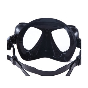 Venta caliente Máscara DE BUCEO sin marco de silicona negra para adultos - Product Image 2