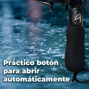 Parapluie compact Elegate noir 8K, hydrofuge, protection UV, pour les voyages - Product Image 2