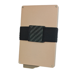 Elegante y Delgado Tarjetero de Aluminio con Bloqueo RFID, Diseño Automático de Apertura - Product Image 1