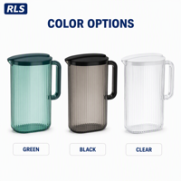 Ensemble de pichets à eau en plastique 2L PP cruche 4 tasses plateau boisson sans BPA réutilisable service cuisine maison jus vaisselle