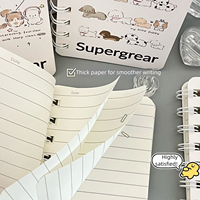 Mini cahier à spirale avec pages lignées pour chiots Carnet mignon de poche