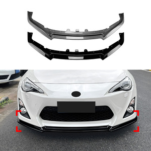 Amp-Z Front Bumper Lip Splitter Carbon Fiber Texture Matte Finish For Toyota 86 GT86 FT86 2012-2016 - Product Image 1