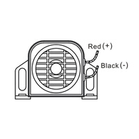 Klaxon de sirène de voiture automatique étanche Ip66 12v ~ 24v 75 ~ 110db Volume La sirène de voiture peut changer en tant que bruits de fond