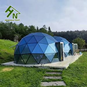 Tente en dôme de verre de 7.2m avec couleur en bois pour le glamping, assez solide pour lutter contre les fortes pluies et la neige aux États-Unis - Product Image 4