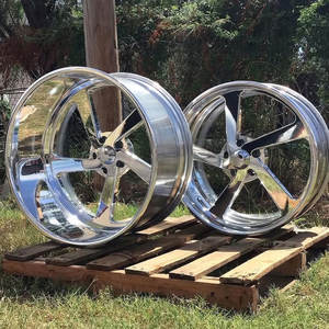 Jantes RCSR Chrome Polish Deep Dish 22 24 26 pouces en aluminium concave, jantes en alliage forgé pour voitures de luxe - Product Image 3