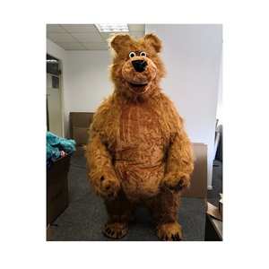 Disfraz personalizado para caminar, disfraz <span class=keywords><strong>de</strong></span> Mascota <span class=keywords><strong>de</strong></span> oso <span class=keywords><strong>de</strong></span> pelo largo <span class=keywords><strong>inflable</strong></span>, disfraces <span class=keywords><strong>de</strong></span> oso pardo <span class=keywords><strong>de</strong></span> animales <span class=keywords><strong>de</strong></span> dibujos animados para <span class=keywords><strong>alquiler</strong></span> - Product Image 1