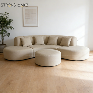 <span class=keywords><strong>Muebles</strong></span> de Sala Modernos Reclinables, Sofá de Dos Plazas, <span class=keywords><strong>Muebles</strong></span> de Sala, Sofá de Tela, Sofás Curvos para el Hogar - Product Image 5