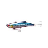 LUTAC Appât dur VIB coulant en eau entière 90mm/28g Stick Bait Treble Hook Lifelike Laser Skin Long Casting ABS Plastic 3D Eyes