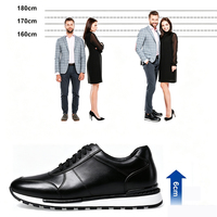 Vente en gros, directement de l'usine, baskets pour hommes avec logo personnalisé, plateforme augmentant la taille de 6 cm/2,36 pouces, baskets décontractées