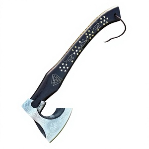 Hacha tradicional para cortar leña con cabeza de acero al carbono y mango de madera maciza para cortar leña y trabajos de jardinería. Hacha a precio de mayorista. - Product Image 2