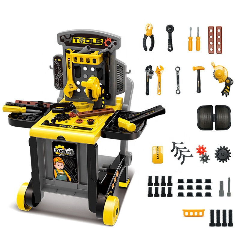 3 в 1 верстак для чемоданов, игрушка для ролевых игр, забавный Детский обучающий инструмент, набор верстаков для мальчиков, подарки