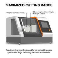 Machine de découpe métallographique intégrée automatique et manuelle pour échantillons de 100 mm de diamètre
