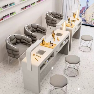 Mesa de Manicura Individual en Oferta, Juego de Mesa y Silla Profesional para Uñas con Aspiradora, Mesa de Manicura para Salón de Uñas - Product Image 3