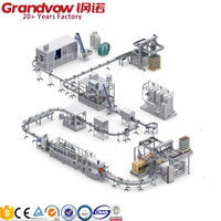 Ligne de production complète de machines de remplissage et d'embouteillage de boissons énergisantes, de jus de fruits et de boissons en conserve