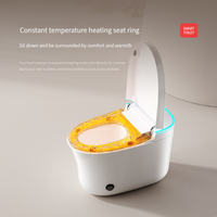 WC intelligent haut de gamme, design luxueux, monobloc, bidet électrique, toilette intelligente pour la construction de maisons neuves